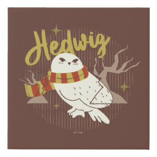 Hedwig Whimsical Forest Drawing Faux Canvas Print