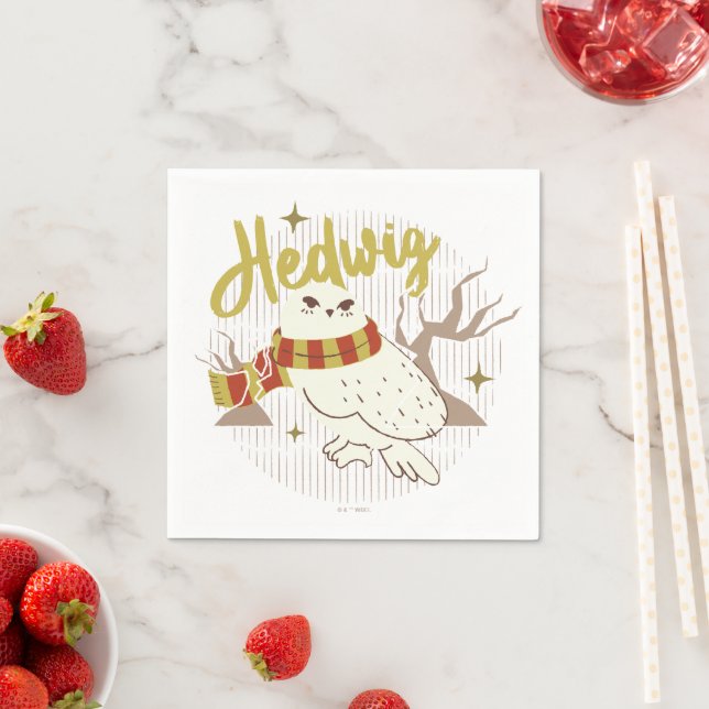 Hedwig Whimsical Forest Drawing Napkins (Insitu)