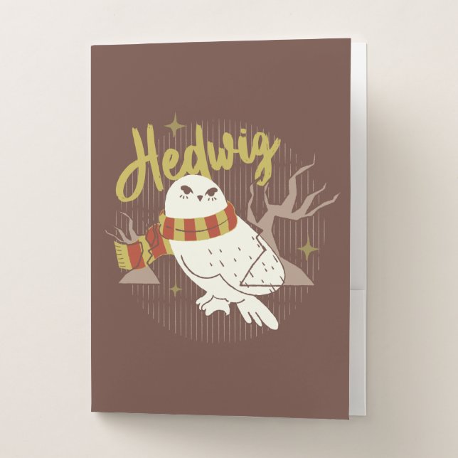 Hedwig Whimsical Forest Drawing Pocket Folder (Front)