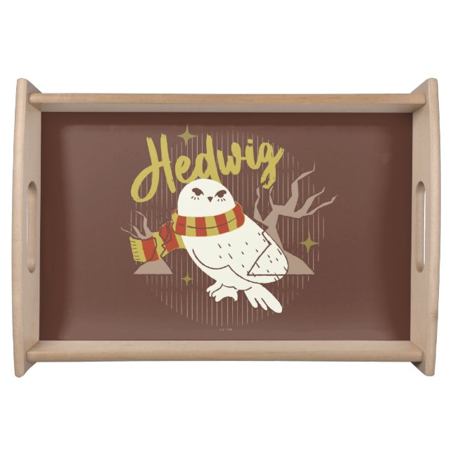Hedwig Whimsical Forest Drawing Serving Tray (Front)