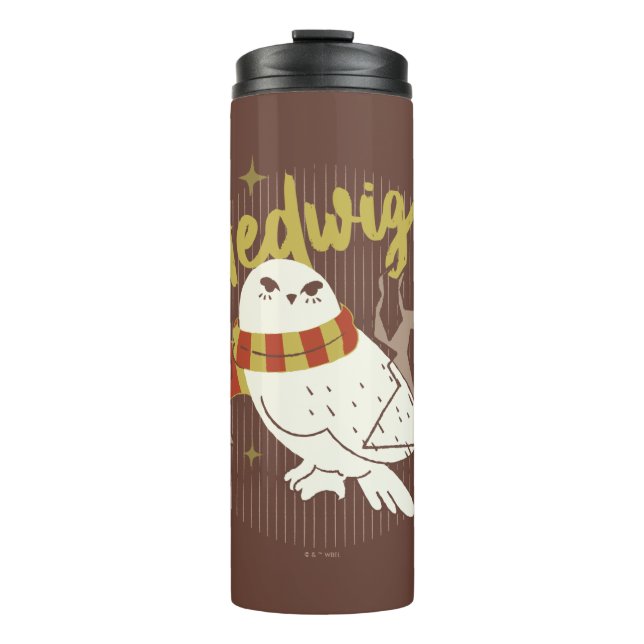 Hedwig Whimsical Forest Drawing Thermal Tumbler (Front)