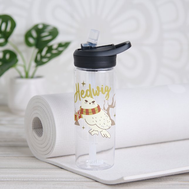 Hedwig Whimsical Forest Drawing Water Bottle (Yoga)
