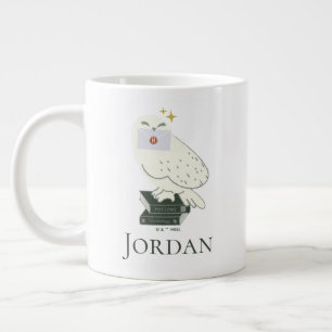 Hedwig With Letter Whimsical Drawing Giant Coffee Mug