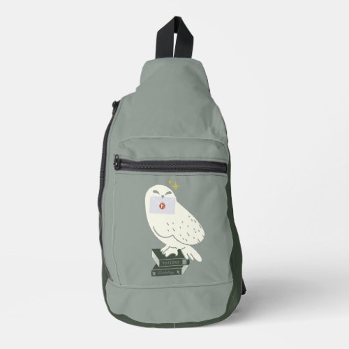 Hedwig With Letter Whimsical Drawing Sling Bag