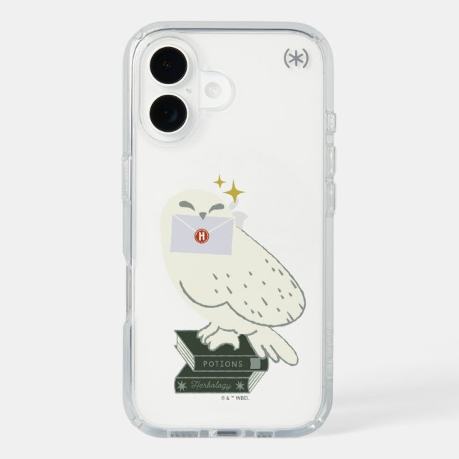 Hedwig With Letter Whimsical Drawing Speck iPhone Case (Front)