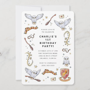 Hedwig Wizard Birthday Magic Invitation