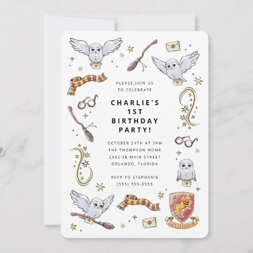 Hedwig Wizard Birthday Magic Invitation
