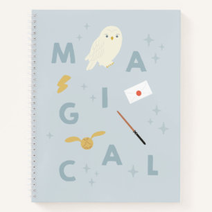 Hedwigh "Magical" Typography Graphic Notebook
