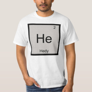 Hedy Name Chemistry Element Periodic Table T-Shirt