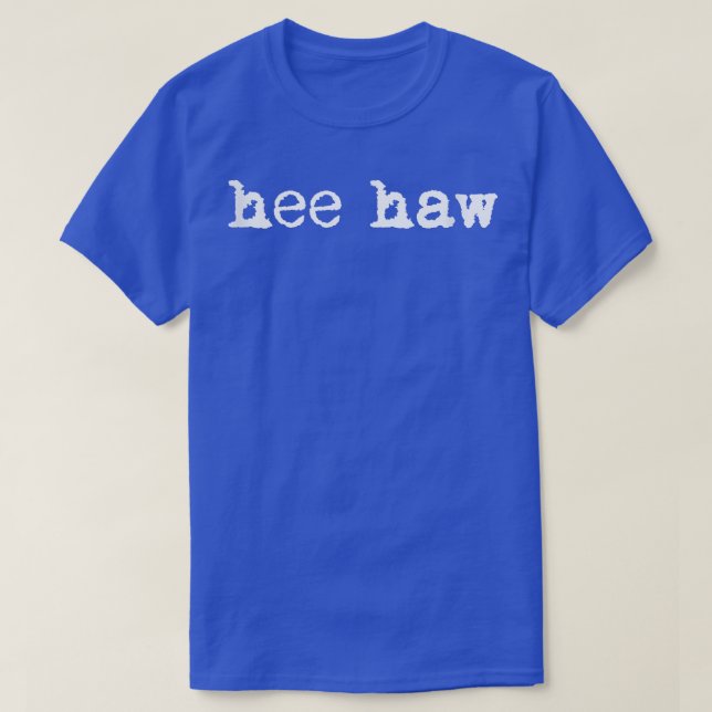 Hee HawCute DonkeyMule Animal Sound Slogan Message T-Shirt (Design Front)