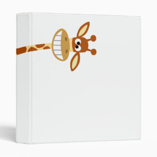 Hee Hee Hee!! cartoon giraffe Avery Binder