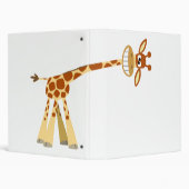 Hee Hee Hee!! cartoon giraffe Avery Binder (Background)