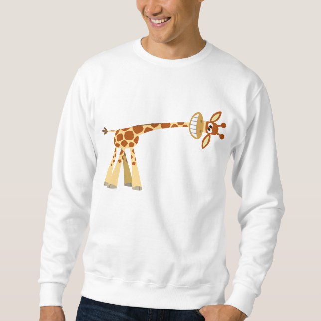 Hee Hee Hee!! cartoon giraffe T-shirt Sweatshirt (Front)