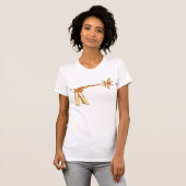 Hee Hee Hee!! Cartoon Giraffe women T-shirt (Front Full)