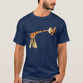 Hee Hee Hee!! Cute Cartoon Giraffe Men's T-shirts
