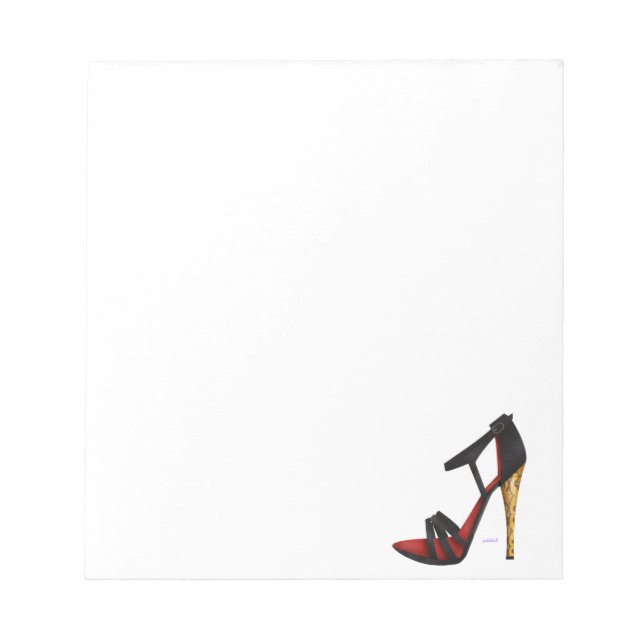 Heeled Evening Sandal Notepad (Front)
