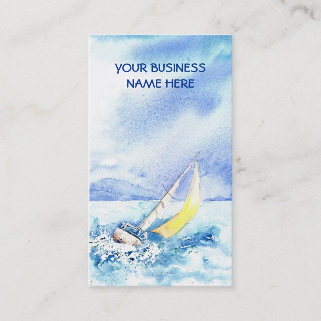 'Heeled Over' Business Card (Front)