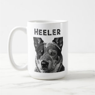 Heeler (Blue Heeler Dog) Closeup  Coffee Mug