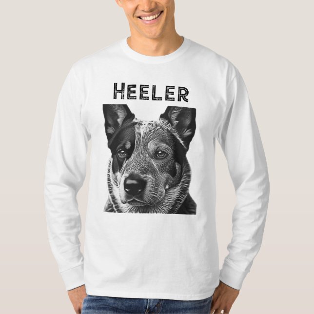 Heeler Blue Heeler Dog T-Shirt (Front)