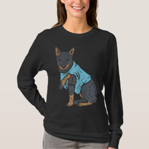 Heeler I Love Mom Animal Pet Red Blue Cattle Dog W T-Shirt