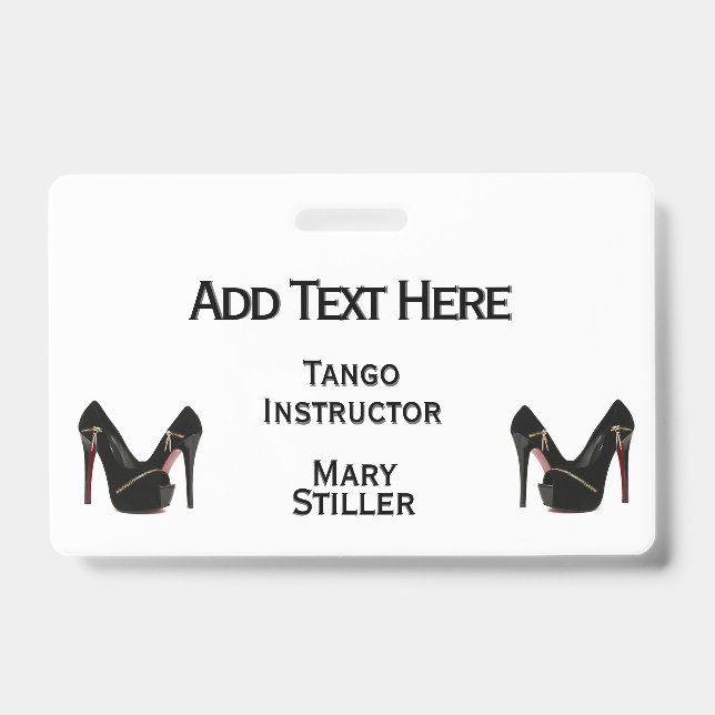 Heels Double Sided Badge (Front)