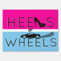 Heels or Wheels{Car} Pink & Blue Gender Reveal