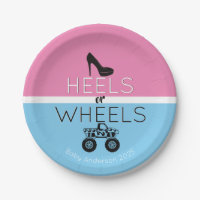 Heels or Wheels Monster Truck Gender Reveal Paper 