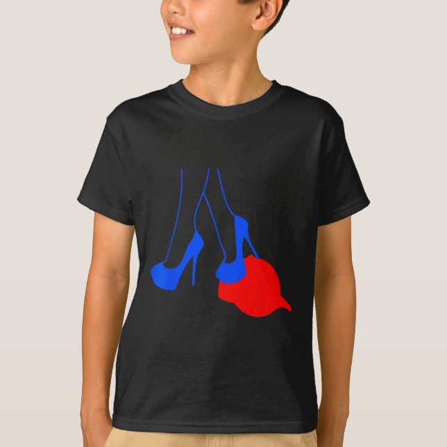 Heels Stepping On Red Mega Hat Election 2024  T-Shirt (Front)