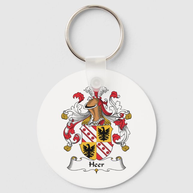 Heer Family Crest Keychain (Front)