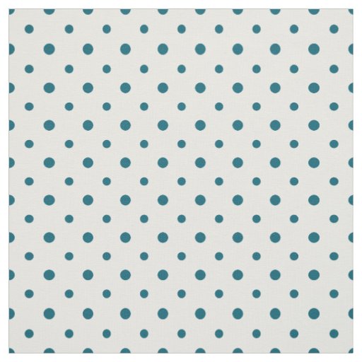 Heffalumps Navy Blue Polka Dots on White Fabric