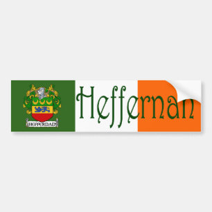 Heffernan Coat of Arms Flag Bumper Sticker