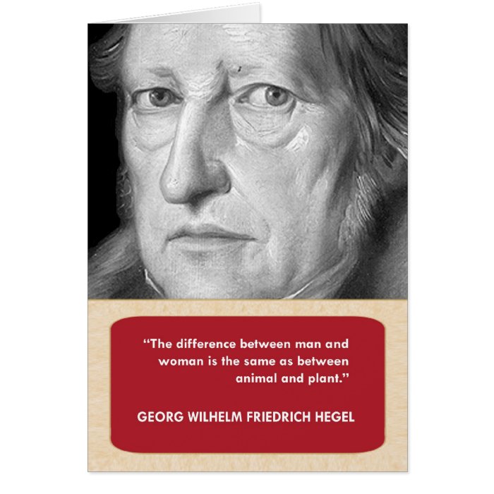 Hegel Anti Valentine's Day Card