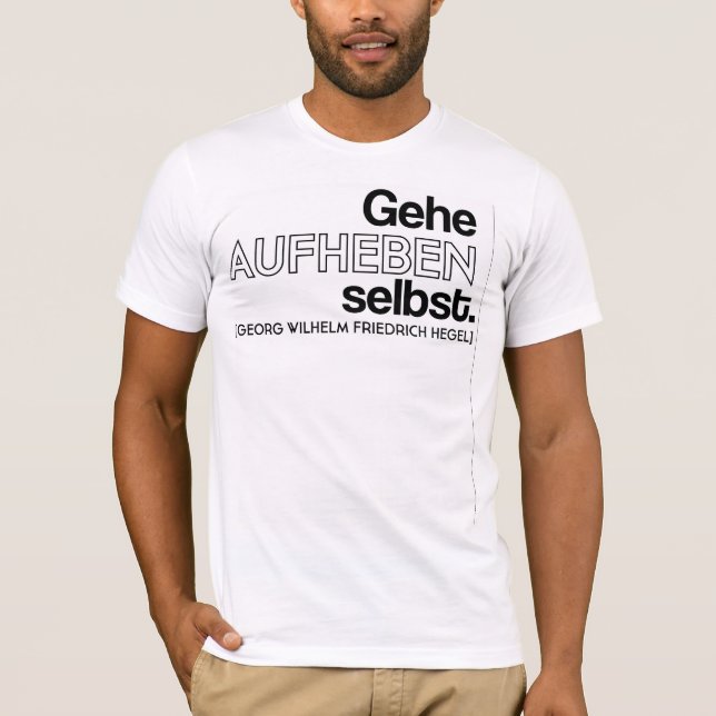 Hegel Aufheben T T-Shirt (Front)
