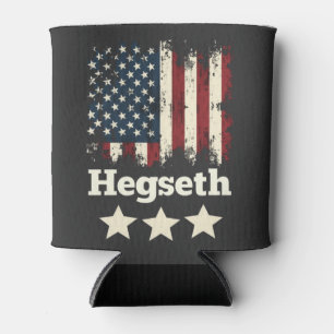 Hegseth Trump Administration American Flag Can Cooler