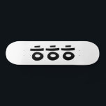 HEHEHE ㅎㅎㅎ Korean Slang Skateboard<br><div class="desc">hehehe ㅎㅎㅎ is Korean Hangeul for lol or hehehe/hahaha.

Globe Trotters specialises in idiosyncratic imagery from around the globe. Here you will find unique Greeting Cards,  Postcards,  Posters,  Mousepads and more.</div>