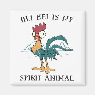 Hei Hei Is My Spirit Animal Portrait Magnet