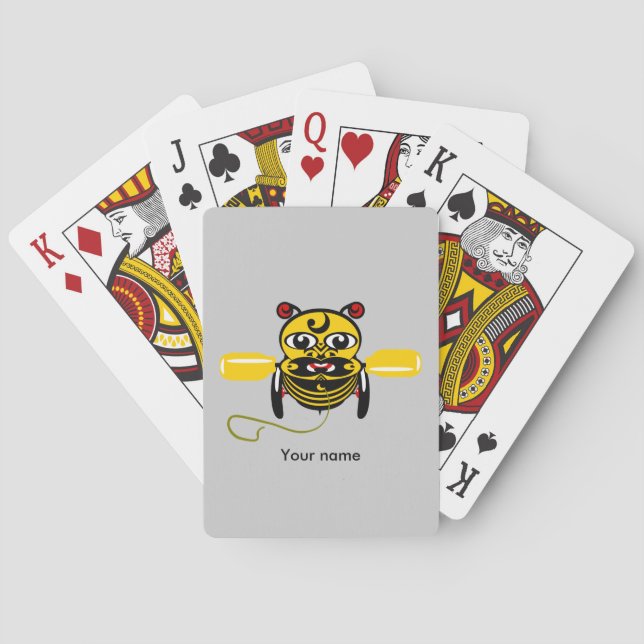 Hei Tiki Bee Toy Kiwiana Poker Cards (Back)