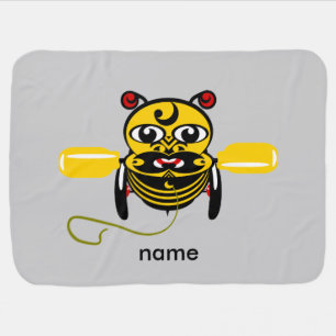 Hei Tiki Bee Toy Kiwiana Receiving Blanket