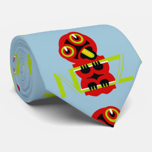 Hei Tiki Maori Design NZ Neck Tie
