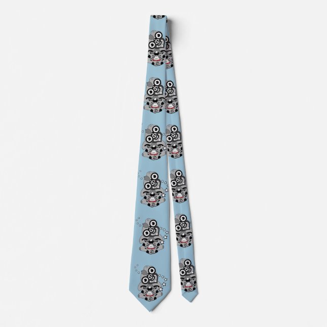 Hei Tiki New Zealand Drum Maori design Tie (Front)