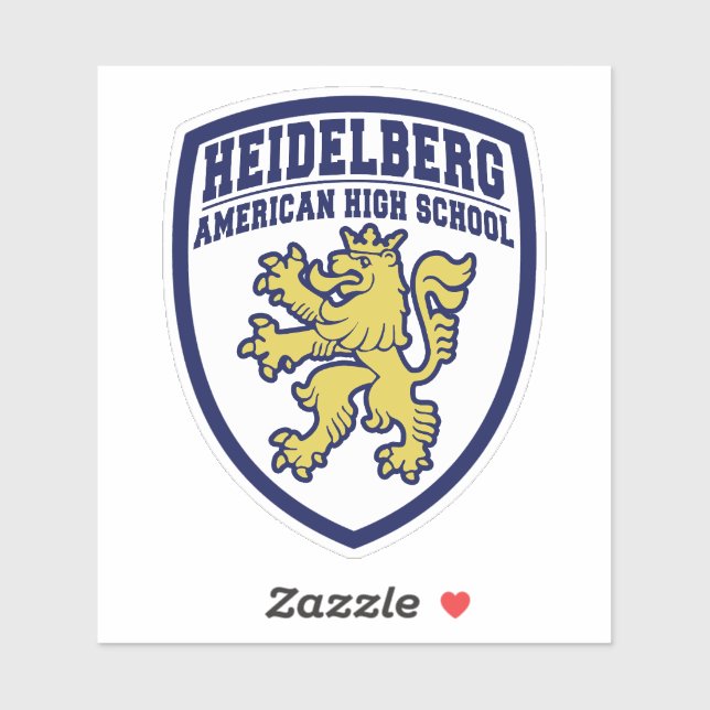 Heidelberg American High School Shield Sticker (Sheet)