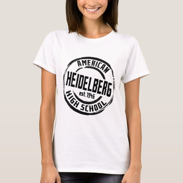 Heidelberg American High School Stamp A004 T-Shirt (Front)