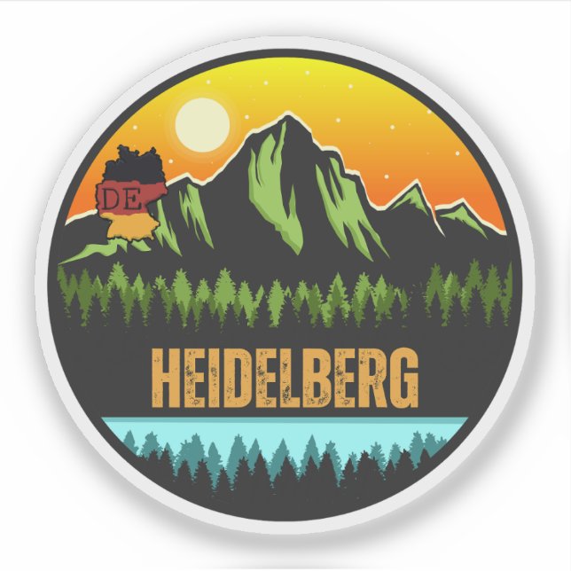 Heidelberg, Baden-Württemberg Germany Sticker (Front)
