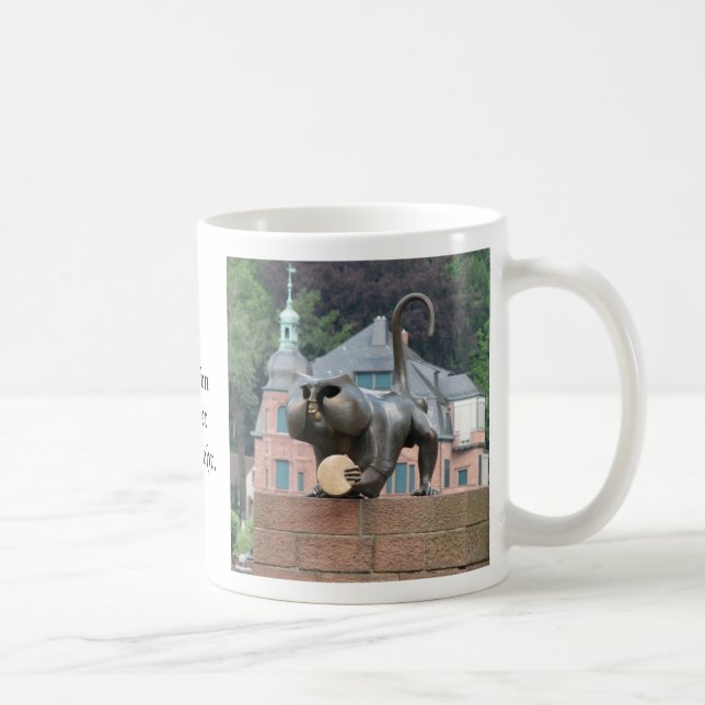 Heidelberg Bridge Monkey Coffee Mug (Right)