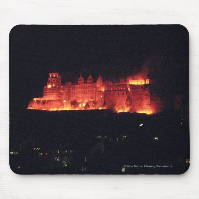 Heidelberg Castle Burning Mouse Pad (Front)