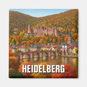 Heidelberg Castle Germany Autumn Travel Magnet