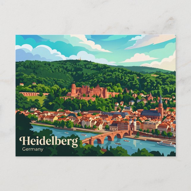 Heidelberg Castle Germany Postcard (Front)