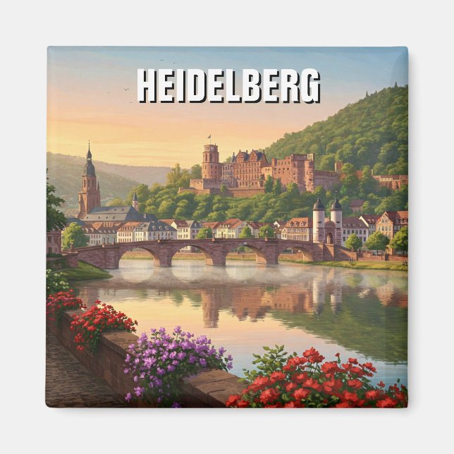 Heidelberg Castle Germany Travel Magnet (Front)