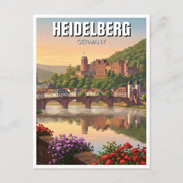 Heidelberg Castle Germany Travel Postcard (Front)