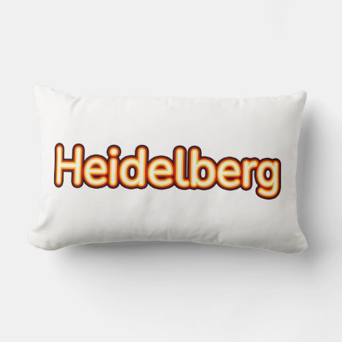 Heidelberg Deutschland Germany Lumbar Pillow